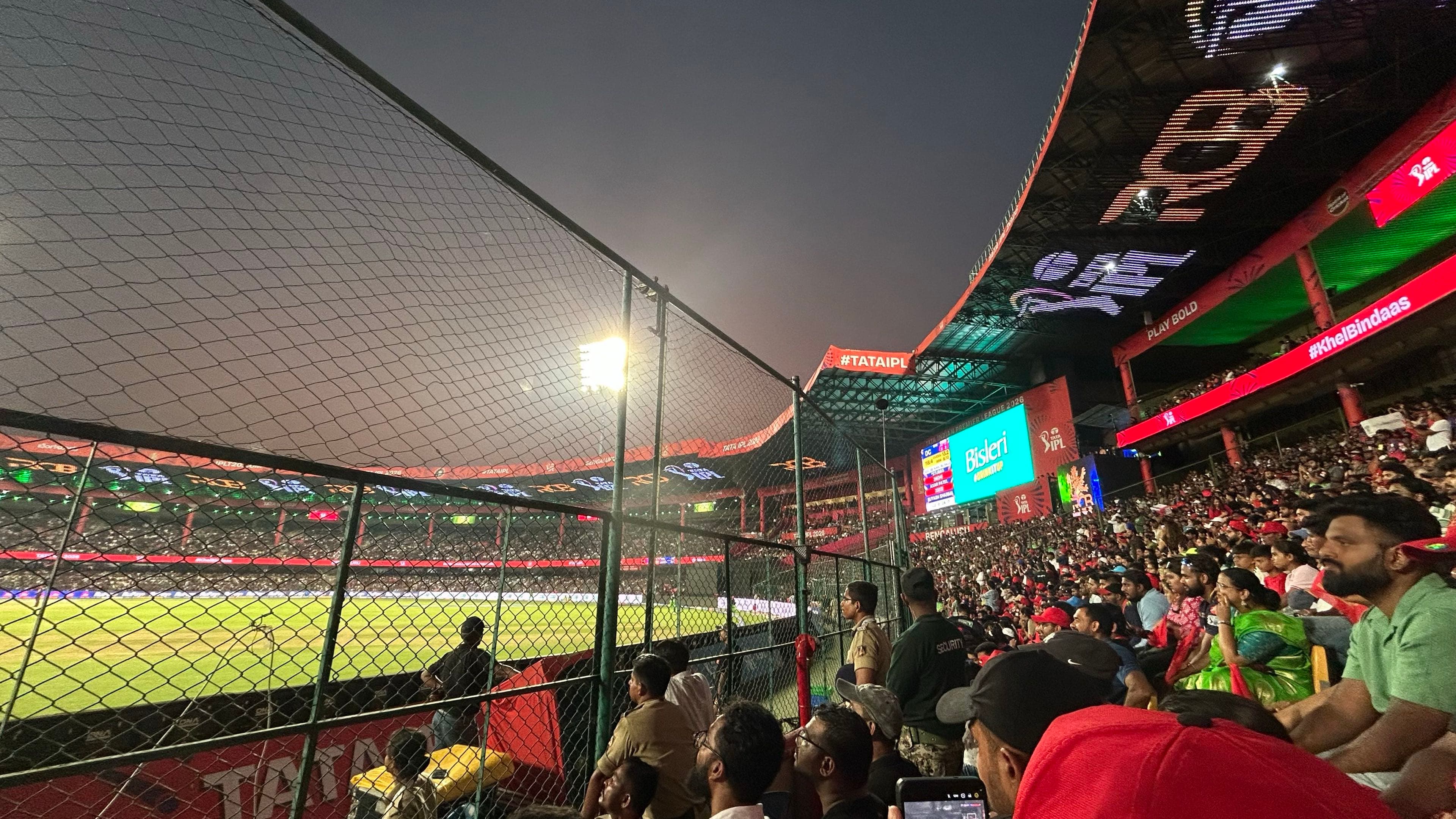 View of the stands